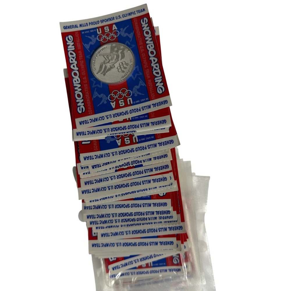 Lot of 1998 General Mills Nagano Winter Olympics Medallions Team USA Coins